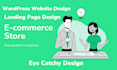create elementor ecommerce website landing page design