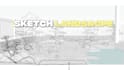 sketch garden, backyard, and front yard landscape plans