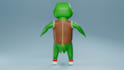 do a 3d cartoon character