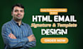 create clickable HTML email signature and template design