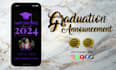 create animated graduation announcement invitation