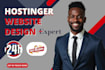 build hostinger website design wordpress website  migrate hostinger website fix