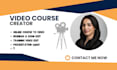 create, edit video course, elearning, training, , educational, forex video