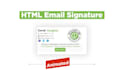 design email signatures in HTML, digital business cards, HTML signature