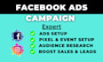setup and manage facebook ads campaign