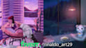animate lofi in loop animation for streaming video
