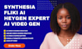 create online course, elearning videos with synthesia, heygen, fliki ai, youtube