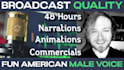 be your energetic american male voice over