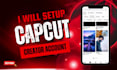 setup capcut creator account upload your own temaplates