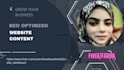 write seo optimized website content with key word strategy