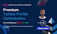 do professional twitter profile optimization and management