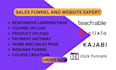create custom funnels with clixlo, builderall, unbounce,kajabi