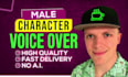 record male character voice over for your project