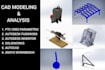 create 3d models on fusion 360, solidworks, creo and autodesk inventor