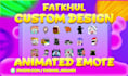 create custom made animated emote for twitch or discord