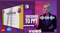 convert powerpoint presentation slides template PPT to video voiceover or audio