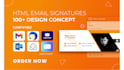 do business clickable HTML email signature, gmail outlook apple mail logo footer