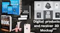 design digital product mockup, online course, box, phone, ecover bundle