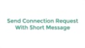 send message and connect with people in linkedin