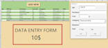create excel vba user form, custom function, other macros