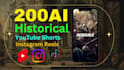 create epic ai history shorts for your youtube channels