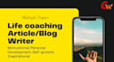 write SEO life coaching article and blogs on motivation and personal development