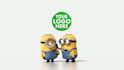 add logo and text funny minion laughing video promo