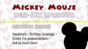 record a professional mickey mouse voice over or message fast