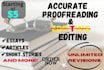 accurately proofread and edit for you
