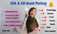 do USA and UK guest post with do follow back links