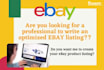 do ebay listing, ebay product listing, ebay SEO optimized, ebay lister