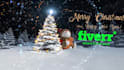 create a merry christmas and happy new year video