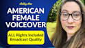 record a professional american female voiceover in english
