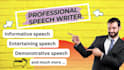 write a powerful and personalized speech