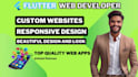 do flutter web development for your flutter web app