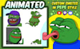 draw animated emotes in pepe style