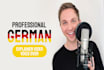 record a german voice over for your explainer video