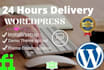 install wordpress, theme and theme customization
