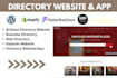 build a professional directory website, directory web or app