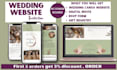 make a wedding website with rsvp form , gift registry