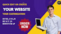 quick edit html and bootstrap and tailwind website