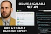 develop a secure and scalable rest API using dotnet core