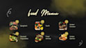 design a modern restaurant menu