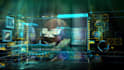 do high quality rendering holographic logo animations intro video