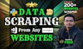do python based web scraping, google maps data scraping and scraper script