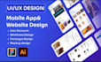 design modern mobile app UI UX for ios and android in figma