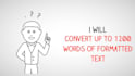 convert texts, psds, jpgs, pdfs etc to HTML codes