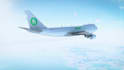 put your logo or text on a flying boeing plane