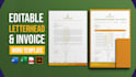 design custom letterhead and invoice with editable word template