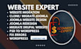 website migration, joomla website, fix, clone, migrate website, wordpress expert